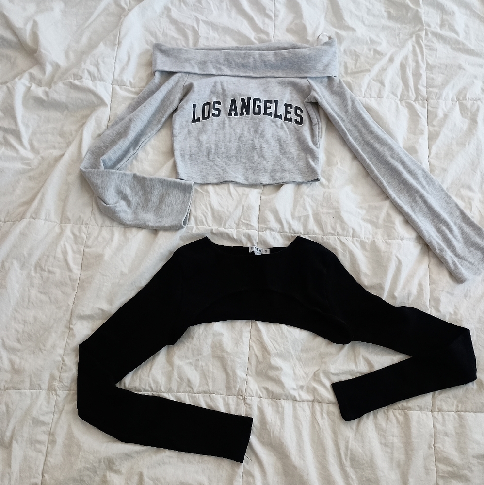 Forever 21 Heather Gray Long Sleeve Top